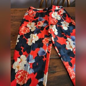 BN J. Crew floral crop pants. Size 4. Tags attached.
